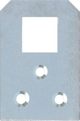 Produktbild von Linsenkopfbeschlag Schrankaufhänger Bilderösen Aufhängeösen - Größe: 40 x 25 x 1,2 - Menge: 10