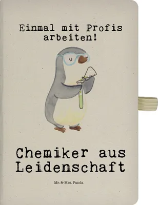 Produktbild von Mr. & Mrs. Panda notizbuch Chemiker Leidenschaft - Transparent - Geschenk, Labor, Tagebuch, Spruch, Witzig, Wissenschaftler, Studium, Journal, Beruf, A5, Reisetagebuch