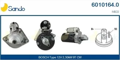 Produktbild von SANDO 6010164.0 Starter Anlasser 2,50kW für IVECO Daily VI Kastenwagen 12V