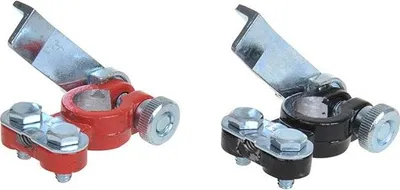 Immagine prodotto di Set morsetti batteria (+) e (-) con sgancio rapido rosso/nero