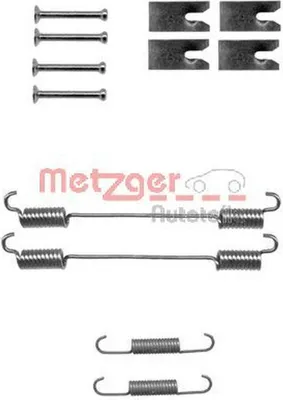 Produktbild von METZGER Zubehörsatz Bremsbacken 105-0862 Hinten für NISSAN JUKE (F15)