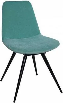 Immagine prodotto di Sedia Sedia imbottita Sedia da salotto Sedia da sala da pranzo Poltrona Tessuto blu