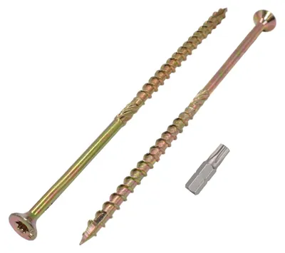 Obrázok produktu pre Drevené skrutky – žlté pozinkované, 0,5 x 200 mm, 40 kusov
