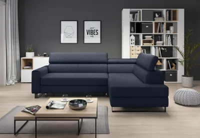 Produktbild von Eck Ecksofa L-Form Wohnlandschaft Couch Polster Textil Stoff Leder Sitz Couchen