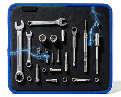 Magnetische Werkzeugmatte 32,5x24,5 cm blau für Werkstatt