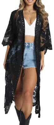 Produktbild von Solidchoice – Transparente Kimono-Überwürfe für Damen