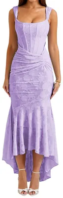 Imagen del producto de Elegante vestido midi de encaje para ocasiones especiales