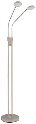 Produktbild von LED Stehleuchte, Metall, Sand, Touchdimmer, CCT, 2-flammig, H 173 cm