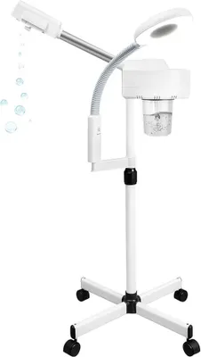 Produktbild von Gesichtsdampfer Bedampfer Ozon Gesichtssauna Bedampfer Gesicht Porenreiniger Facial Steamer Verdampfer 800W 2in1, Höhe Einstellbar, Mitesser entfernen, Hautalterung ermäßigen