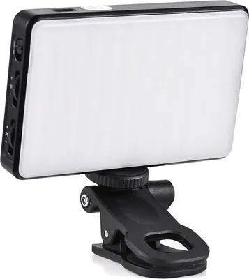 Immagine prodotto di Luce fotografica portatile a clip da 2500K a 9000K Luminosità regolabile 12W LED videoconferenza per computer tablet telefono