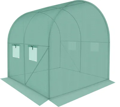 Obrázok produktu pre Skleníkový tunel na ovocie a zeleninu PE oceľová konštrukcia zelená 200X200X200CM