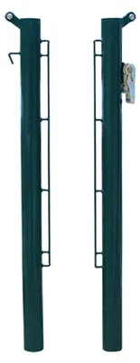 Produktbild von Deluxe-Set mit festen 80-mm-Padelpfosten aus Metall