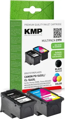Immagine prodotto di KMP MULTIPACK C97V - confezione da 2 - alta resa - nero, colore (ciano, magenta, giallo) - compatibile - cartuccia d'inchiostro