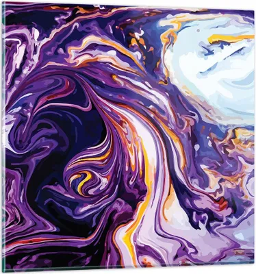Produktbild von Bilder auf glas - Abstraktion modern - 40x40cm - Glasbilder - Wandbilder - Kunstdruck - zum Aufhängen bereit - Wanddekoration aus Glas - Glas Bilder - Wandbild auf Glas - Einteilig - GAC40x40-4084