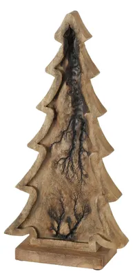 Produktbild von Deko-Aufsteller Percha H36cm aus Mango-Holz Tanne Weihnachts-Baum Advent X-Mas