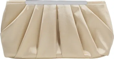 Produktbild von Aprikose Clutch Abendtasche Elegante Plissee Satin Formale Handtasche Einfache Klassische Geldbörse für Damen