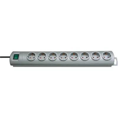 Image de Brennenstuhl Primera-Line Multiprise 8x argent 2m H05VV-F 3G1,5, 1153390128