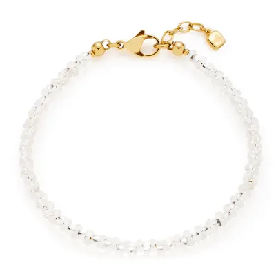 Produktbild von Leonardo 022493 Damen Armband Milly Edelstahl Gold weiß 19 cm