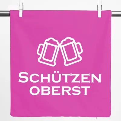 Produktbild von Huuraa Kissenbezug Schützenoberst Schützenfest 40x40cm Fuchsia Baumwolle Dekokissenbezug Geschenkidee