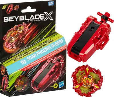 Produktbild von Hasbro Beyblade X Soar Phoenix Deluxe Schnur-Starter Set - Doppelte Power