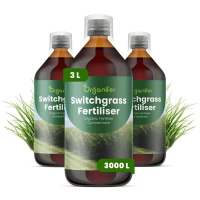 Obrázek produktu pro Tekuté Hnojivo pro Switchgrass 3x1 L – 2-1-8 NPK – Pro Switchgrass – Pro Rovnomerný Růst, Stabilné Rostliny & Vitalitu – Organifer