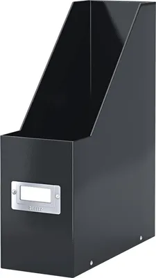 Produktbild von Stehsammler A4 Pappe 95mm schwarz Packung mit 6 Stück