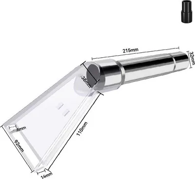 Produktbild von INF Klarer Staubsauger Wasserabzieher Aufsatz 32/35mm für Teppichreinigung