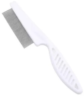 Produktbild von Go Go Gadget – Flohkamm – Haustierkamm – Fellkamm – Hund – Katze – Kaninchen – 14 cm – Weiß