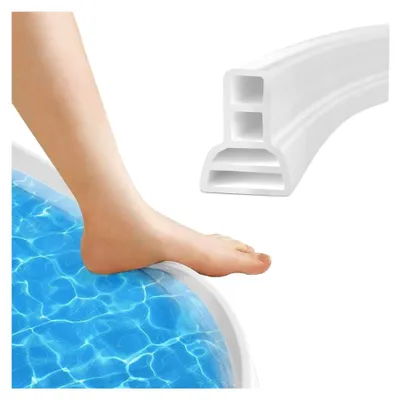 Produktbild von Duschschwellen - Wasserdämmung für Duschen - Silikon Dichtungsleiste für Duschkabinen und Duschwände (2 Meter) | AQUABARRIER