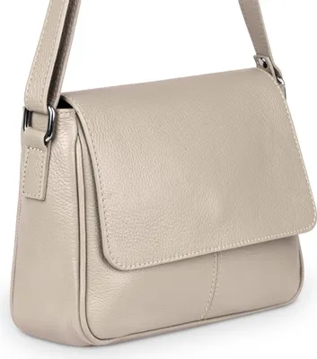 Produktbild von Vera Pelle Italienische Lederhandtasche Beige