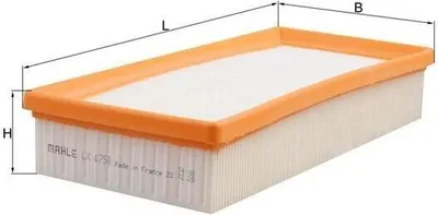 Produktbild von Luftfilter MAHLE LX 4758 passend für MERCEDES-BENZ C-Klasse T-modell (S205) Filtereinsatz