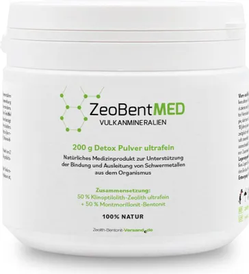 Produktbild von ZeoBent MED Detox-Pulver ultrafein 200g - Medizinprodukt