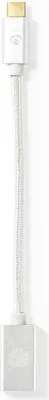 Produktbild von Nedis CCTB61710AL015 USB Kabel 0,15 m USB 3.2 Gen 1 (3.1 Gen 1) USB C USB A Aluminium (CCTB61710AL015)