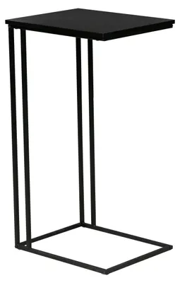 Obrázok produktu pre trendteam Strike bočný stolík čierny matný/kovový čierny Š/V/D 50/91/40 cm