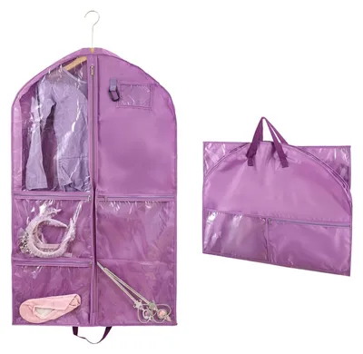 Image de Housse de protection pour vêtements avec fermeture éclair et plusieurs poches