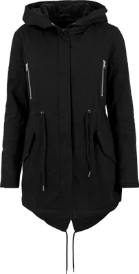 Zdjęcie produktu dla Urban Classics Parka damska z bawełnianą podszewką Sherpa czarna - L
