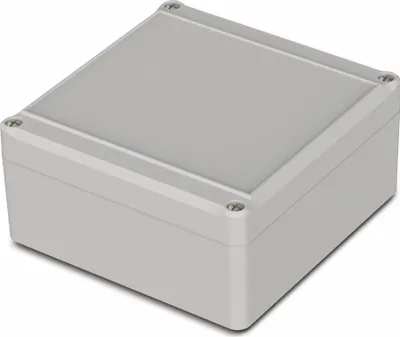 Produktbild von BOPLA Universalgehäuse, Euromas II, ABS, 122 x 120 x 57 mm, IP65, lichtgrau