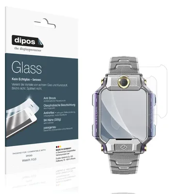 Produktbild von 2x Schutzfolie für imoo Watch X10 matt - Anti-Shock 9H Folie dipos Glass Kunststoffglas