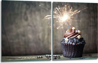 Produktbild von Herdabdeckplatten 2x40x52 Glaskeramikfeld 2-Teilig Glas Spritzschutz Kuchen