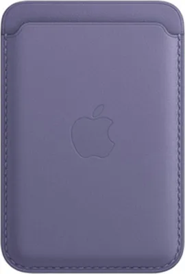 Image de Portefeuille Apple en cuir MagSafe (Apple Wallet 2nd generation) - Avec fonction AirTag intégrée - Wisteria