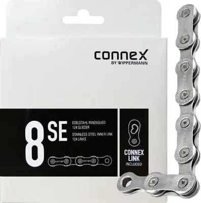 Produktbild von Connex Kette Wippermann 8SE 1/2"x3/32" 124 Gl. 8-f. mit Connex-Link für E-Bik....