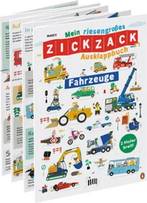Immagine prodotto di Mein riesengroßes ZICKZACK Ausklappbuch - Fahrzeuge
