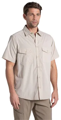 Image de Craghoppers - Chemise « Kiwi II » pour homme, manches courtes CG2407 (4XL) (couleur avoine)