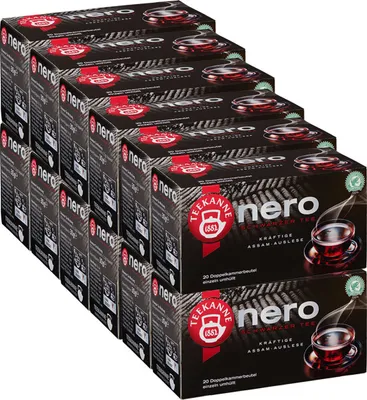 Produktbild von Teekanne Nero Schwarzer Tee kräftige Assam Auslese Stark 30g 12er Pack