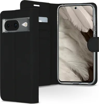 Produktbild von Accezz Wallet TPU Klapphülle Google Pixel 8 - Schwarz