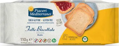 Immagine prodotto di Piaceri Mediterranei Fette Biscottate 110 G