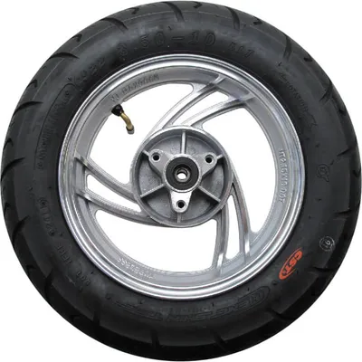 Produktbild von Vorderrad Komplettrad 2.15x10 / 3.50x10 10 Zoll silber Motorroller.de