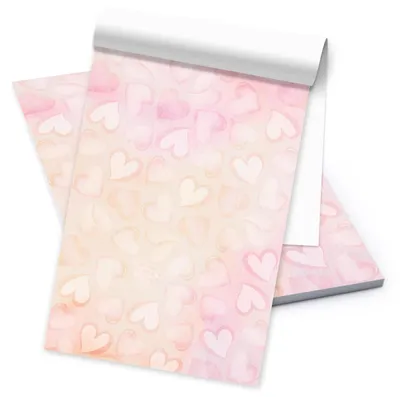 Produktbild von Logbuch-Verlag Briefblock DIN A5 rosa pink - 50 Blatt Briefpapier mit Herzen - Motivpapier Bastelpapier Geschenk Mädchen