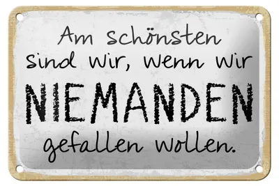 Produktbild von Blechschild Am schönsten sind wir wenn wir, 30 x 20 cm, Blechschilder Spruch Glück Weisheit