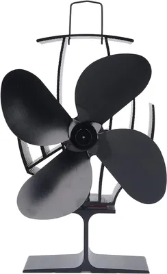 Obrázok produktu pre Tichý teplovzdušný ventilátor do krbu s 4 lopatkami